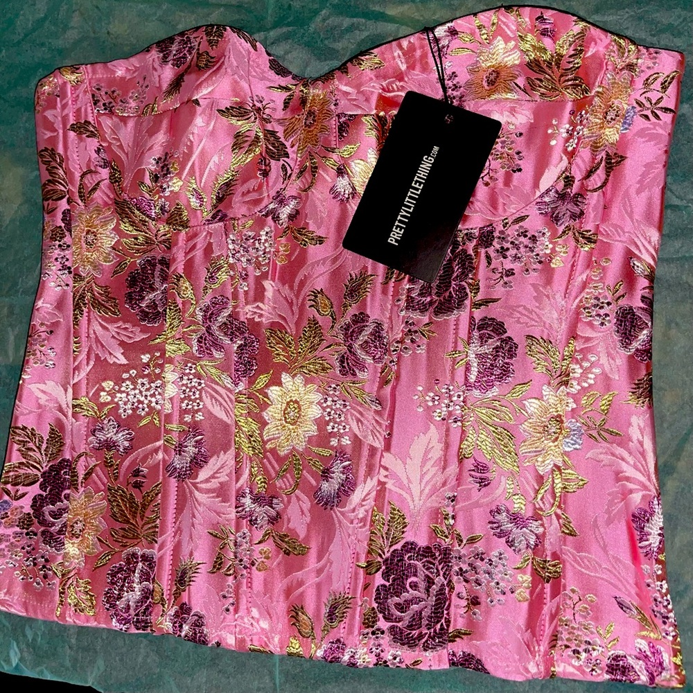 Pink Corset Top - Picture 2 of 3